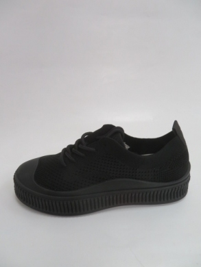 Buty sportowe damskie na płaskim (36-41) RE22 BLACK