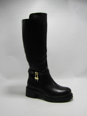Kozaki damskie ocieplane na obcasie (36-41) RXJ269 BLACK