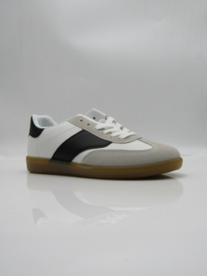 Buty sportowe damskie na płaskim (36-41) 1389 WHITE/BLACK
