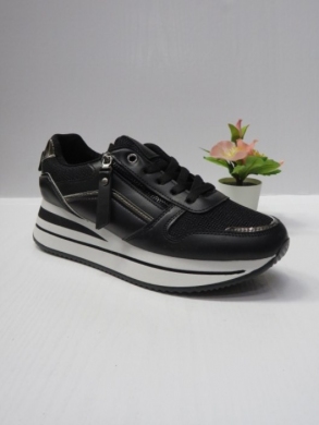 Buty sportowe damskie na koturnie (36-41) SLJ-225 BLACK