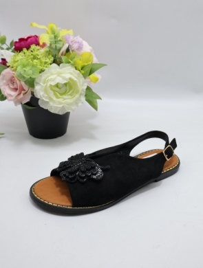 Sandały damskie na płaskim (36-41) DM408 BLACK