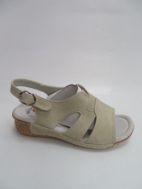 Sandały damskie na koturnie (36-41) R1661B BEIGE