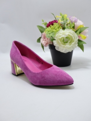 Czółenki damskie na obcasie (36-41) XYH-23904-3 L/PUPLE