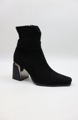 Botki damskie na obcasie (36-41) 2908A BLACK