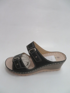 Klapki damskie na koturnie (36-41) Q7008 BLACK
