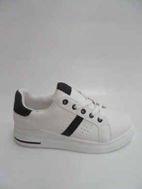 Buty sportowe damskie na płaskim (36-41) CNT-35 WHITE/BLACK