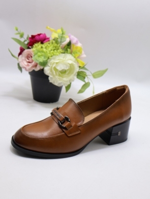 Półbuty damskie na obcasie (36-41) YCC-162 CAMEL
