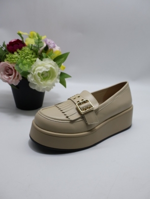Mokasyny damskie na płaskim (36-41) 68318 BEIGE