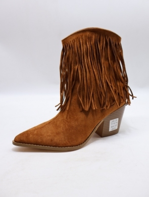 Botki damskie na obcasie (36-41) TOT180 TAN