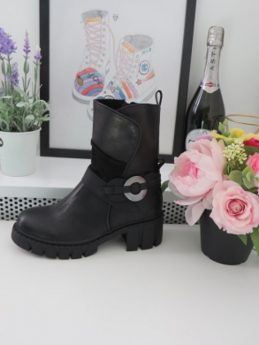 Botki damskie na obcasie (36-41) M621 BLACK