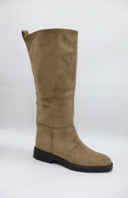 Kozaki damskie na płaskim (36-41) 7267 KHAKI
