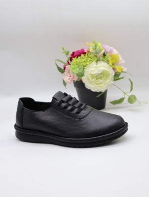 Półbuty damskie na płaskim (36-41) 60688-1 BLACK