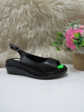 Sandały damskie na koturnie (36-41) O-107 BLACK