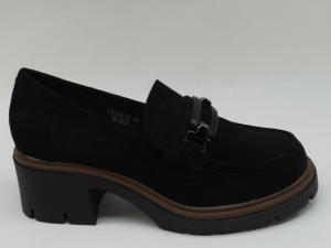 Mokasyny damskie na koturnie (36-41) YX24216 BLACK
