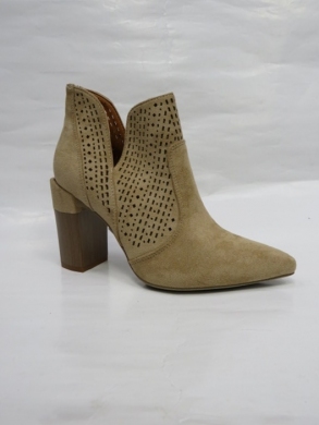 Botki damskie na obcasie (35-40) A8801-63 KHAKI