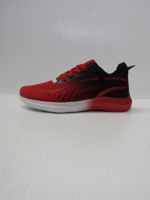 Buty sportowe damskie na płaskim (36-41) 934-2 BLACK/RED