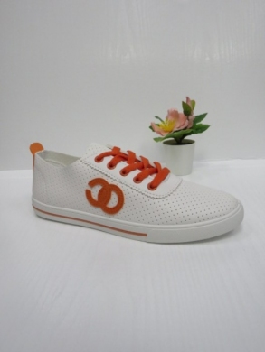 Buty sportowe damskie na płaskim (36-41) DF-706 ORANGE