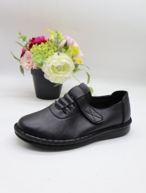 Półbuty damskie na płaskim (36-41) 60677-1 BLACK