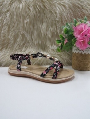 Sandały damskie na płaskim (36-41) FY6903 BLACK