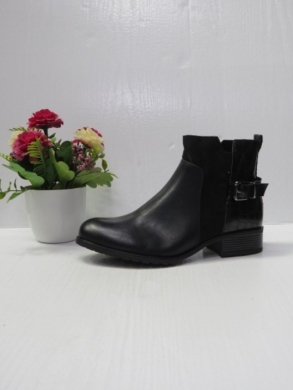 Botki damskie ocieplane na płaskim (36-41) M670 BLACK