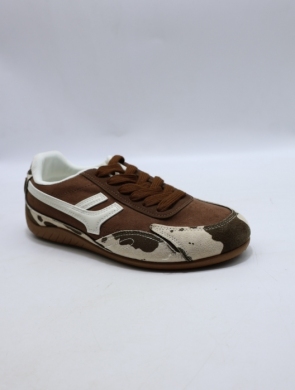 Buty sportowe damskie na płaskim (36-41) 777-23 BROWN