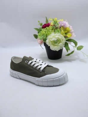 Trampki damskie na płaskim (36-41) CU213 GREEN