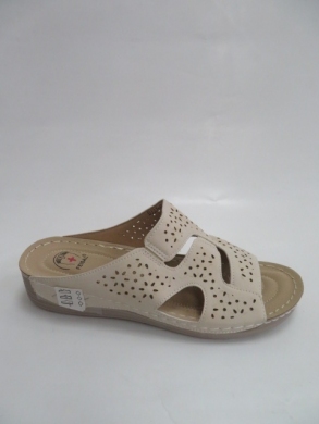 Klapki damskie na płaskim (39-43) DJ31-6 BEIGE
