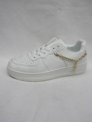 Buty sportowe damskie na płaskim (36-41) W-18 WHITE