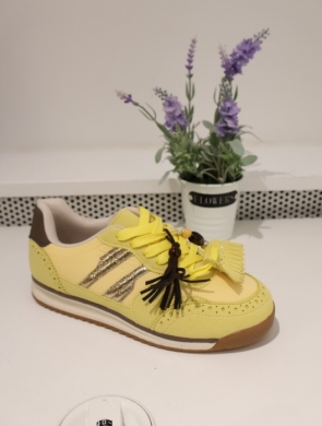 Buty sportowe damskie na płaskim (36-41) EV522 YELLOW