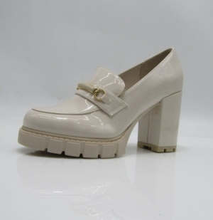 Półbuty damskie na obcasie (36-41) 168-557 BEIGE