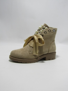Botki damskie na płaskim (36-41) CL206 KHAKI