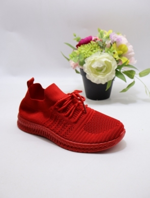 Buty sportowe damskie na płaskim (36-41) W065 RED