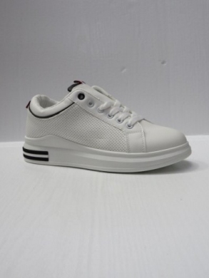 Buty sportowe damskie na płaskim (36-41) BO-167 WHITE/BLACK