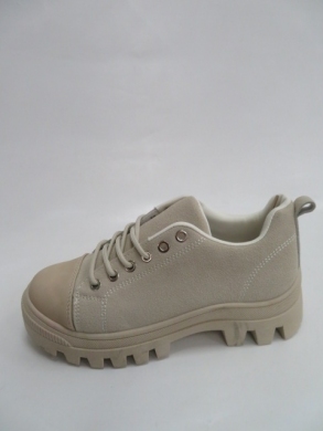 Trampki damskie na koturnie (36-41) 6191 BEIGE