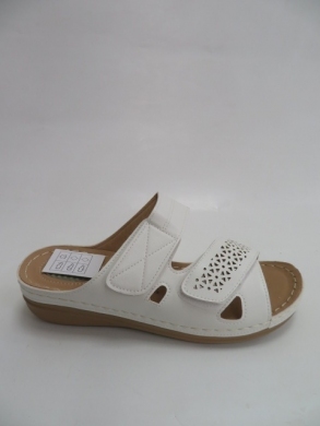 Klapki damskie na płaskim (36-41) DB092 WHITE