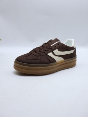 Buty sportowe damskie na płaskim (36-41) BH-2205 BROWN