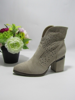 Botki damskie na obcasie (36-41) H151-5 BEIGE