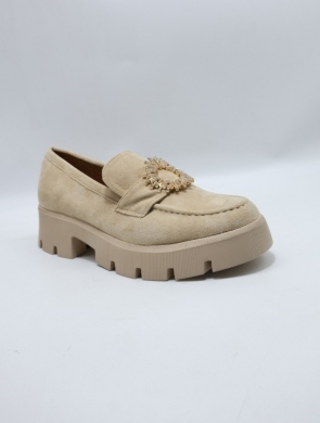 Mokasyny damskie na płaskim (36-41) G1709 BEIGE