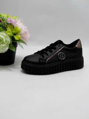 Buty sportowe damskie na płaskim (36-41) XLL-23162 BLACK