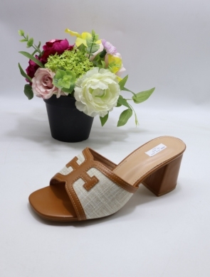 Klapki damskie na obcasie (36-41) HD-35 CAMEL