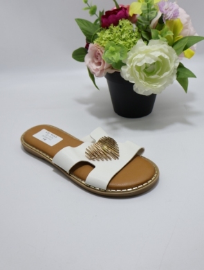 Klapki damskie na płaskim (36-41) 5192 WHITE