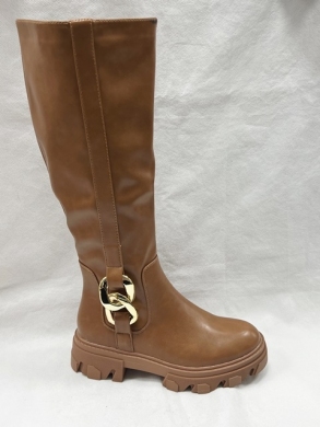 Kozaki damskie na płaskim (36-41) 25152-3 CAMEL