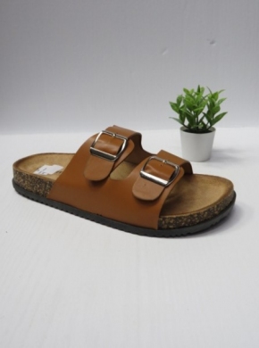Klapki damskie na płaskim (36-41) E0007 BROWN