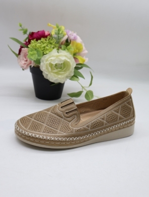 Półbuty damskie na płaskim (36-42) 6774 KHAKI