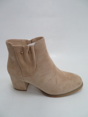 Botki damskie jesienne na obcasie (36-41) 8053-9 BEIGE