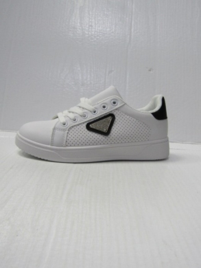 Trampki damskie na płaskim (36-41) EV313 WHITE/BLACK