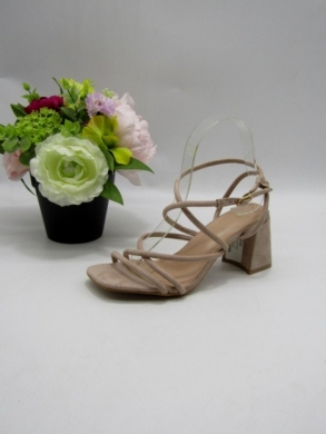 Sandały damskie na obcasie (36-41) V7-86 BEIGE