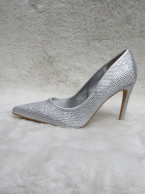 Czółenki damskie na szpilce (36-41) SY70 SILVER