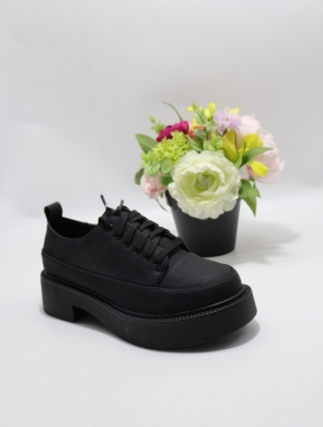 Mokasyny damskie na płaskim (36-41) 4664-1 BLACK