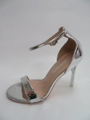 Sandały damskie na szpilki (36-41) Z0Y003 SILVER